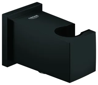 GROHE Wandanschlussbogen Euphoria Cube, 26370 mit Wandbrausehalter matt black, 263702430 263702430