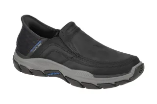 Skechers 204810 BLK Herren Slipper - RESPECTED ELGIN Schwarz Air Cooled Memor...