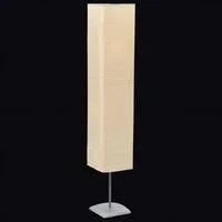 vidaXL Außen-Stehlampe vidaXL Standleuchte mit Stahlständer 135 cm Beige