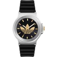 adidas Originals Quarzuhr EXPRESSION THREE AOFH255032I, Armbanduhr, Herrenuhr, Damenuhr, Silikonarmband, Leuchtzeiger