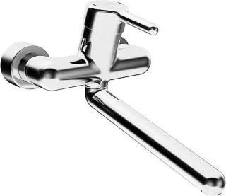 Hansa Wasch-/Spültisch-Einhand-Wandbatterie Hansasigna S-Anschl. absp. 0257 verchr. 2572203