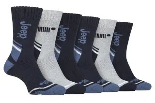 Herren 6er-Pack Trekking-Outdoor-Socken | Polyester-Socken fürs Wandern