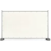 EraGreen Sichtschutzelement Bauzaunplane Sichtschutz-Plane PE-Gewebe mit Ösen Abdeckplane, (1,76m x 3,41m, weiß)