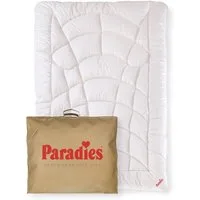 Paradies Kunstfaserbettdecke Runa, Füllung: 100% Polyester, Bezug: 100% Baumwolle, extra voluminöse, kuschelige & warme Winterdecke, vegane Daunendecke