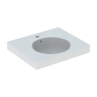 Geberit Preciosa II Waschtisch 123260000 60 x 50 cm, weiss, mit Hahnloch und Überlauf