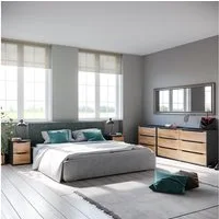 Vicco Kommode Ruben, Goldkraft Eiche/Anthrazit/Anthrazit, 48 x 77.6 cm mit Schubl... (1 St)