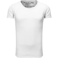 Key Largo T-Shirt Bread vintage Look uni Basic T00621 Rundhalsauschnitt unifarben kurzarm slim fit