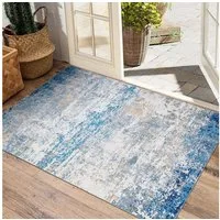 GarveeMore Teppich Abstraktes Muster, rechteckig, Höhe: 5 mm, Perfekt für reduzierte, aber designorientierte Wohnkonzepte