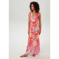 Aniston CASUAL Sommerkleid mit farbenfrohen Blumendruck - jedes Teil ein Unikat