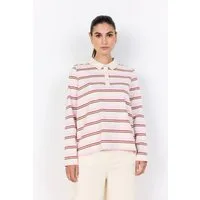 soyaconcept Poloshirt SC-BASE 2 aus Baumwolle, Regular Fit, gestreifte Optik
