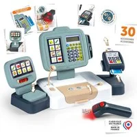 Smoby Spielkasse Supermarktkasse XL mit Rechnerfunktion, mit Licht und Sound