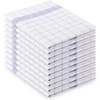 Vaily Geschirrtuch Küchentücher im klassischen Design aus 100% Baumwolle, (10er Pack), Karriert