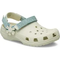 Crocs Classic Flower Clog Sommerschuh, Strandschuh, Sandale mit Klettverschlüssen
