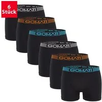 Gomati Boxershorts Herren Seamless Pants (6er Pack) Microfaser-Elasthan Boxershorts
