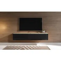 Home affaire Lowboard LOWBOARD D, wahlweise mit oder ohne Beleuchtung, modernes TV-Board ohne Griffe, mit viel Stauraum,stehend und hängend
