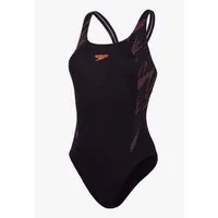 Speedo Badeanzug Speedo Hyperboom Splice Muscleback Damen 8-1347017597 Schwarz