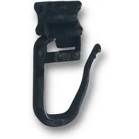 nodeko Gardinenhaken Faltenhaken, Gleiter für Vorhangschienen, für Aluschienen und Objektschienen mit Laufbreite 6 mm, (Packung á 100 Stück), Faltenhaken mit X-Gleiter