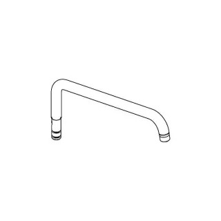 hansgrohe Brausearm 400 mm chrom 95985000