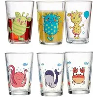 Ritzenhoff & Breker Kinderbecher Meerestiere und Monsterchen Kindergläser 205 ml, 6-tlg., Glas