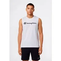 Champion Tanktop BASICS Sleeveless T-Shirt Large Logo mit Rundhalsausschnitt, aus Baumwolle, sportliche Schnittform