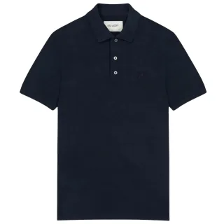Lyle & Scott Tonal Eagle Marineblaues Poloshirt