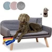 Rohrschneider Tiersofa edles Hundesofa Hundecouch CHICAGO inkl. Hundekotbeutelset