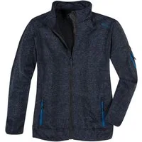 Brigg Fleecejacke XXL Brigg Fleecejacke in Strickoptik navy melange