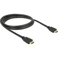 Kabel High Speed HDMI mit Ethernet Stecker > Stecker 4K schwarz, 1,5 Meter