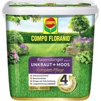 Compo Pflanzendünger COMPO Floranid Rasendünger Komplettpflege Gegen Unkraut und Moos 300qm