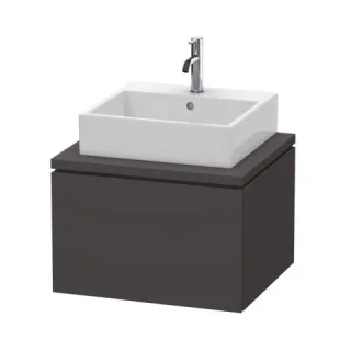 Duravit L-Cube Konsolenwaschtischunterbau wandhängend Graphit Supermatt 620x547x400 mm - LC581008080 LC581008080