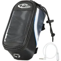 tectake Fahrradtasche Satteltasche mit Rahmen-Befestigung für Smartphones, mit Rahmenbefestigung