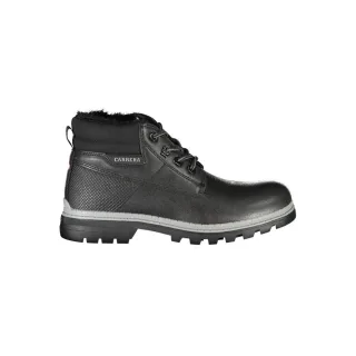 Herren Schwarze Kunstleder Stiefeletten Ca25370