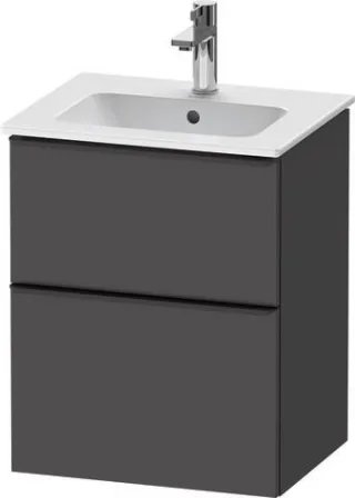 Duravit D-Neo Waschtischunterbau wandhängend Graphit Matt 510x402x625 mm - DE43600BD490000 DE43600BD490000
