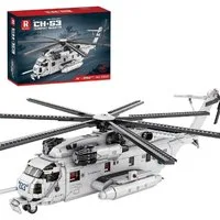 Reobrix Reobrix 33037 CH-53E Transport Hubschrauber 2.192 Teile Helikopter Konstruktions-Spielset, (2192 St)