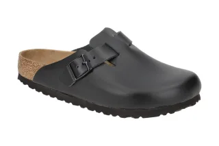 Birkenstock 60191 Boston_BS Schwarz Echtleder Unisex Clogs