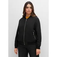 Sheego Allwetterjacke Blouson Langarm mit Rippbündchen und Reißverschluss