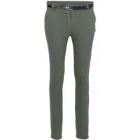 malito more than fashion Chinohose Damen Stretchhose Slim Fit 1033 unifarbene Stretch Basic Hose Slim Fit
