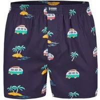 HAPPY SHORTS Boxershorts Happy Shorts Herren american Boxer Boxershorts Shorts Webboxer Urlaub - Vacation (1-St)