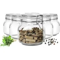 Sendez Einmachglas 6 Einmachgläser 750ml mit Bügelverschluss Vorratsglas