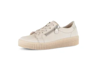 pius gabor - Sneaker low Materialmix Leder beige beige - Gr. - 6.5 UK