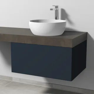 Sanipa Waschtischunterbau mit Auszug 2morrow (P3322) 340x700x520 Marine-Matt, P33221R P33221R