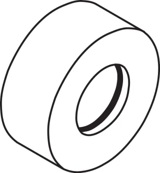 Hansgrohe Rosette Axor Starck Puro Wannen-und Brausenmischer Aufputz chrom, 97507000 97507000