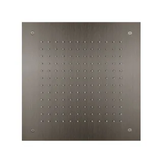 Herzbach spa ix pvd Deckeneinbau-Regenbrause 380 eckig black, Black Steel, 21.638000.2.40 21.638000.2.40