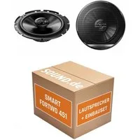 JUST SOUND best choice for caraudio Lautsprecher Boxen Einbauset Pioneer TS-G1720F Smart Fortwo 451 Auto-Lautsprecher (40 W)