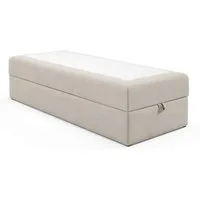 Best for Home Boxspringbett Single-Box Bett mit Bonell H3 Matratze & Stauraum (Boxbett, Rahmenbett, Gästebett, Jugendbett, Kinderbett, 1-St., 70x200 80x200 90x200 100x200 cm), Integrierter Bettkasten, platzsparendes Design