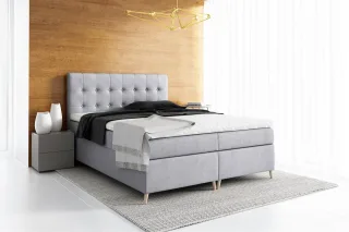 Boxspringbett Schlafzimmerbett ASGER 140x200cm inkl.Bettkasten
