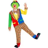 dressforfun Clown-Kostüm Herrenkostüm Clown Alfredo, Bunter Frack