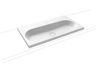 Kaldewei Aufsatzwaschtisch CENTRO Mod.3056, 900x500, sm100,PEFF,AD,m. 1HL 902906013676