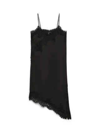 VERO MODA - VMNOVI LACE SINGLET DRESS WVN Black - Gr. - M