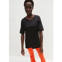bonprix T-Shirt bequeme Passform, Halbarm, sportlicher Stil, mit Mesheinsatz im Rücken